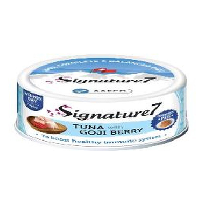 Signature7 - Cat Tuna With Goji Berry Pate 80G - 0653871285351 (Wednesday)