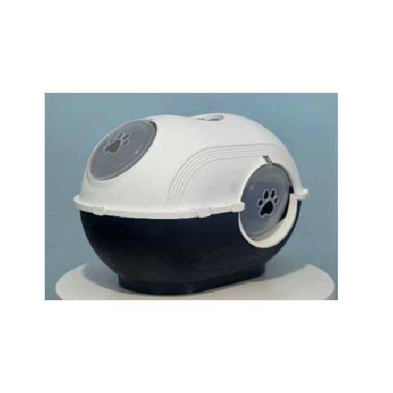 Petelier Essentials - Egg Shaped Cat Litter Box Black/CF-S11
