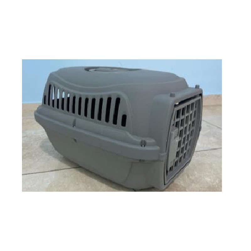 Petelier Essentials - Pet Travel Box - Ovale 55x32x49 gey