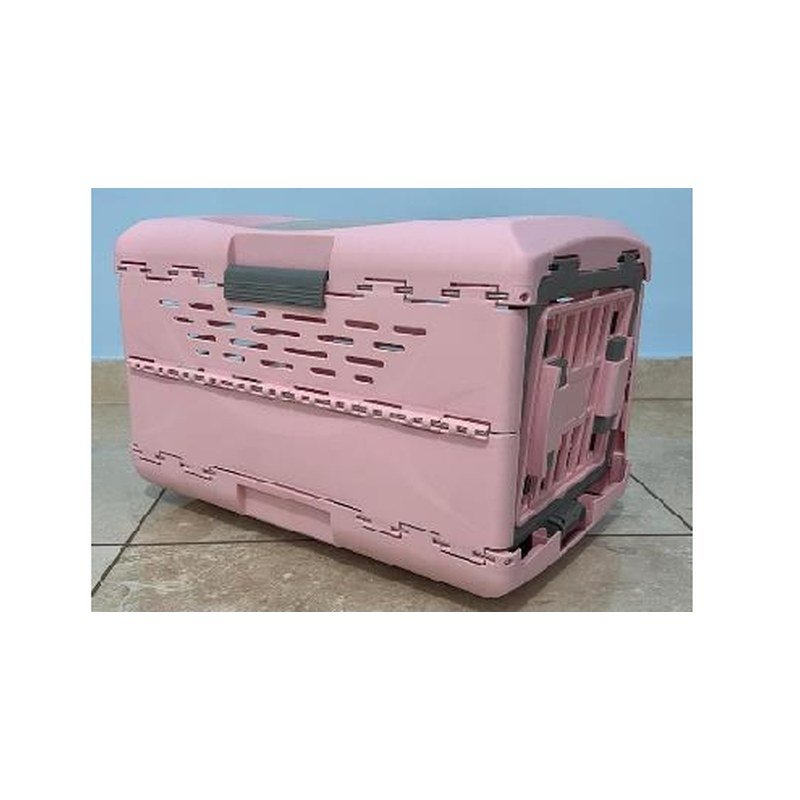 Petelier Essentials - Pet Travel Box - Pink -Foldable